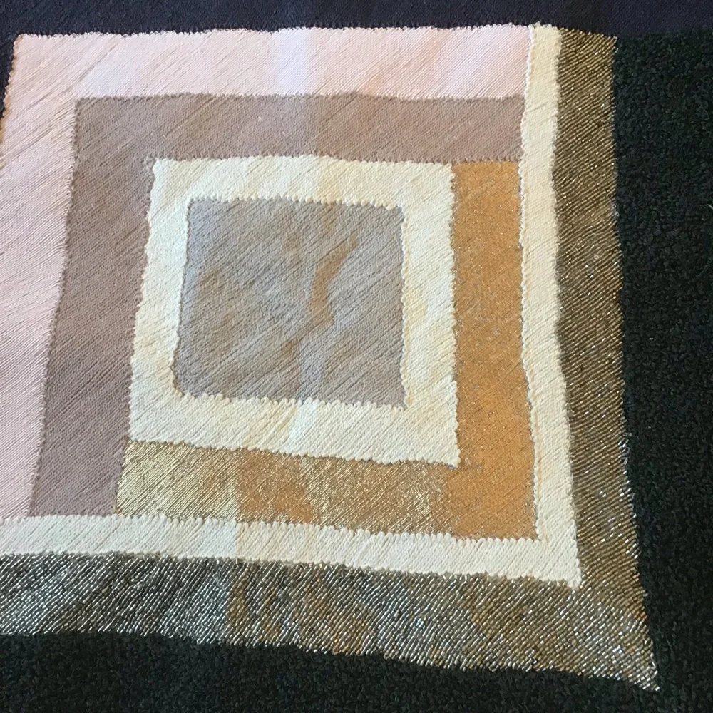 West elm multi fabric squares pillow cover